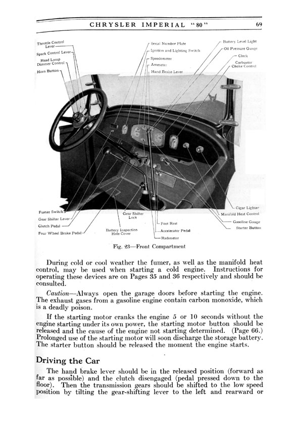 1926 Chrysler Imperial 80 Operators Manual Page 56